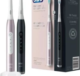 Oral-b Pulsonic Slim Luxe 4900 Rose/black įvairiaspalvis Soninis Dantų šepetėlis