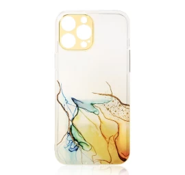 Oranžinis Marmurinis Marmurinis Dėklas iphone 12 Pro Max Gelio Dangtelis