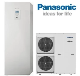 Oras - vanduo šilumos siurblys Panasonic Aquarea viskas viename T-CAP 9kW, tylaus veikimo