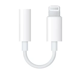 Originalus apple Ausinių Adapteris Iš lightning į 3,5 Mm Mini Lizdą, Baltas