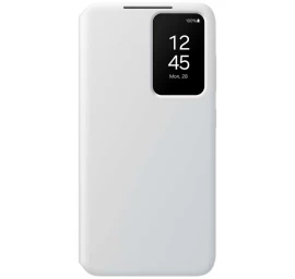 Originalus Apsauginis Dėklas Samsung Galaxy S24 Smart View Wallet Card Pocket White