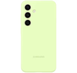 Originalus Silikoninis Dėklas samsung Galaxy S24+ Silikoninis Dėklas šviesiai žalias