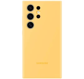 Originalus Silikoninis Dėklas Samsung Galaxy S24 Ultra Silicone Case Yellow