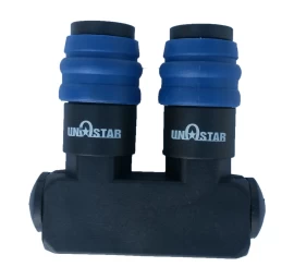 Oro paskirstytojas su 2 lizdais tiesus 1/4 (TSC-2)