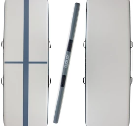 Oro Sunkvežimio Gimnastikos Kilimėlis Akrobatinis Takas 300x100x15cm Elektrinis Siurblys Pilkas