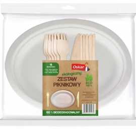 oskar, Savaitgalio Pikniko Rinkinys Eco, 18 Dalių.