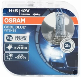 Osram lemputė COOL BLUE Intense, H15,15/55W, 64176CBI-HCB