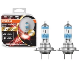 Osram lemputės Night Breaker ,+200%, H7, 55W,2 vnt, DUO 64210nb200