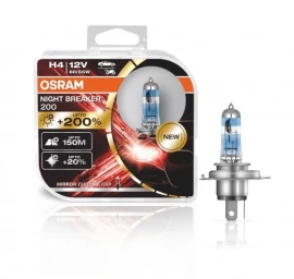Osram lemputės Night Breaker Laser,+200%, H4, 60/55W, DUO 64193NB2