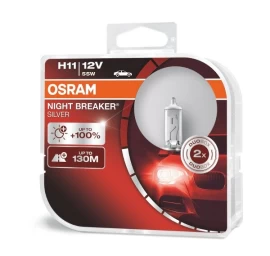 Osram lemputės SILVER +100%, H11, 55W, DUO 64211NBS-HCB