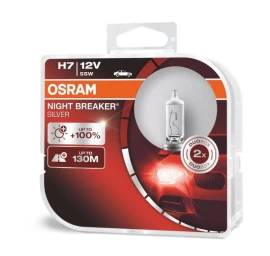 Osram lemputės SILVER +100%, H7, 55W, DUO 64210NBS-HCB