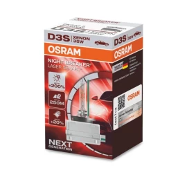 OSRAM XENARC NIGHT Braker Laser, D3S, +200% XENON 1vnt.66340XNL