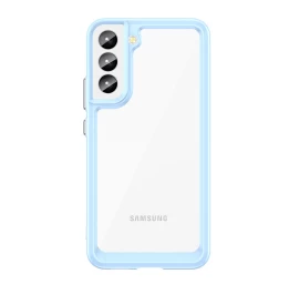 outer Space Case Apsauginis Telefono Dėklas samsung Galaxy S23+ Plus Su Lanksčiu Mėlynu Rėmeliu