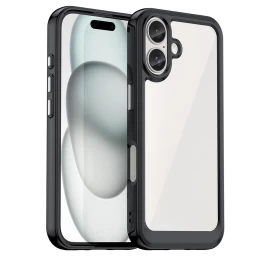 outer Space Dėklas Su Geliniu Rėmeliu Iphone 16 - Juodas