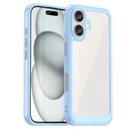 outer Space Dėklas Su Geliniu Rėmeliu Iphone 16 - Mėlynas