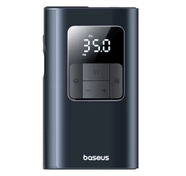 Padangų Kompresorius 2in1 Su žibintuvėliu Ir Powerbank 6000mah 75w - Juodas