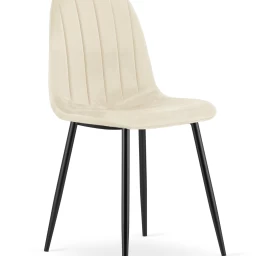 Padva Kėdė - šviesiai Smėlio Spalvos Aksomas / Juodos Kojos X 1