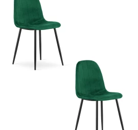 Padva Kėdė - žalias Aksomas / Juodos Kojos X 2