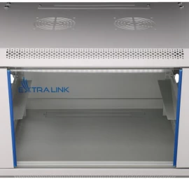 Pakabinama Spinta 6u 600x450 Pilkos Spalvos Stiklinėmis Durelėmis