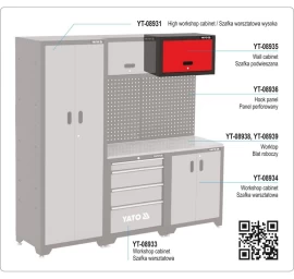 Pakabinama spintelė dirbtuvėms YATO YT-08935 | 660x305x410mm