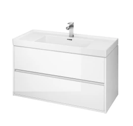 Pakabinama spintelė su praustuvu Cersanit Crea 100 cm, balta S801-280