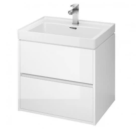 Pakabinama spintelė su praustuvu Cersanit Crea 60 cm, balta S801-278