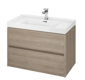 Pakabinama spintelė su praustuvu Cersanit Crea 80 cm, ąžuolo sp. S801-289