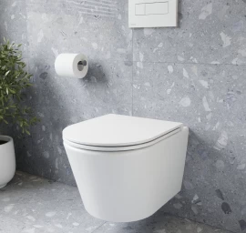 Pakabinamas ant sienos WC Ravak Flow RimOff set, baltas, X01985