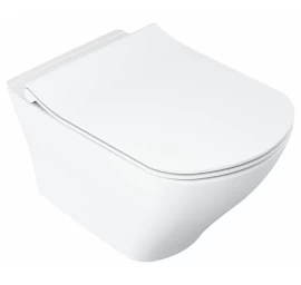Pakabinamas klozetas RAVAK Classic RimOff, balta sp.