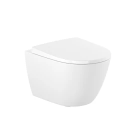 Pakabinamas klozetas Roca Ona Compact Rimless, baltas A346688000