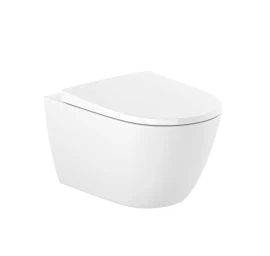 Pakabinamas klozetas Roca Ona Rimless, baltas A346687000