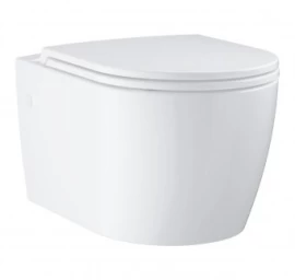 Pakabinamas unitazas Grohe Bau Ceramic su lėtai nusileidžiančiu Soft-Close dangčiu