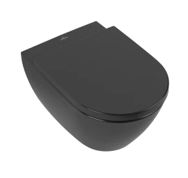 Pakabinamas WC puodas VB Subway 2.0 Rimless DirectFlush, Pure Black CeramicPlus, 5614R0R7
