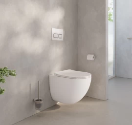 Pakabinamas WC Ravak Chrome AquaSpin set, baltas, X03121