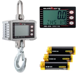 Pakabinamos Kablinės Svarstyklės Iki 1000 Kg / 0,5 Kg Lcd