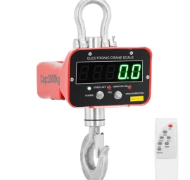 Pakabinamos Kablinės Svarstyklės Su Led Nuotolinio Valdymo Pulteliu 2000 Kg / 1 Kg