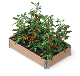 Pakelta lysvė Upyard GardenBox Professional 120x80x19,5 cm, ruda, 4752196002769