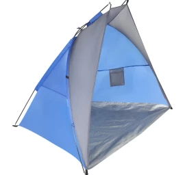 Palapinė Nuo Saulės 200x120x120cm Pilkai Mėlyna Enero Camp