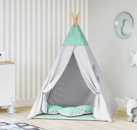 Palapinė Tipoo Stars Mint Grey