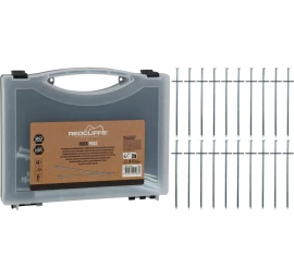Palapinės Smeigtukai 23cm Kpl. 20 Vnt. Metalinių, Raudoname Dėkle