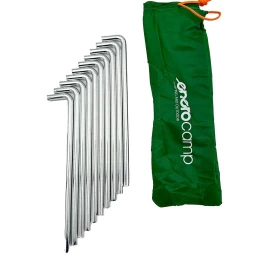 Palapinės Smeigtukai Pro 8mm 20cm Kpl.10pcs Metaliniai
