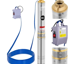Panardinamasis šulinio Siurblys Stal 750 W 6000 L/h Iki 58 M