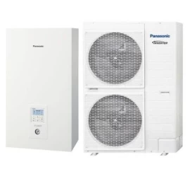 Panasonic Bi-bloc 9kW oras-vanduo šilumos siurblys 3 fazių