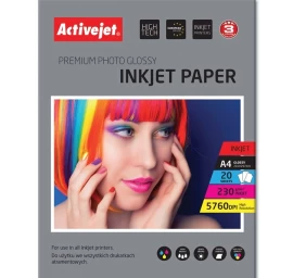 Paper glossy Activejet AP4-230G20 (A4; 20 pcs)