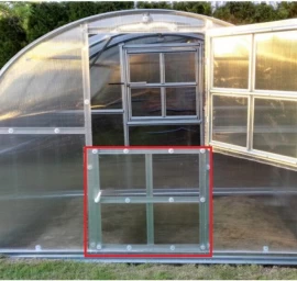 Papildomos durys Arkiniam šiltnamiui Klasika, be dangos