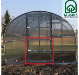 Papildomos durys gale šiltnamiui BALTIC LT be dangos