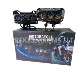Papildomų LED žibintų rinkinys motociklui, 4500LM