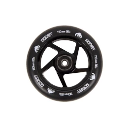 Paspirtuko ratukas Monkey 5-spoke black on black 110mm