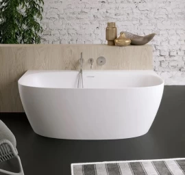 Pastatoma vonia Riho Omega Back2Wall 170x80 cm su sifonu