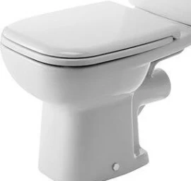 Pastatomas klozetas Duravit D-Code su horizontaliu nuotaku, baltas, 21110900002